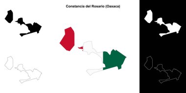 Constancia del Rosario belediyesi (Oaxaca) ana hat haritası seti