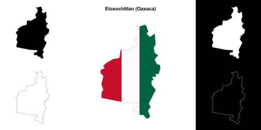 Eloxochitlan belediyesi (Oaxaca) ana hat haritası seti