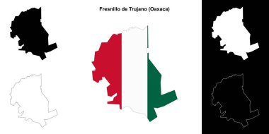 Fresnillo de Trujano belediyesi (Oaxaca) ana hat haritası seti