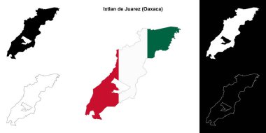 Ixtlan de Juarez belediyesi (Oaxaca) ana hat haritası seti