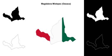 Magdalena Mixtepec belediyesi (Oaxaca) ana hat haritası seti