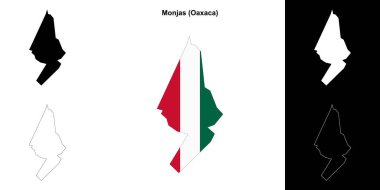 Monjas belediyesi (Oaxaca) ana hat haritası seti