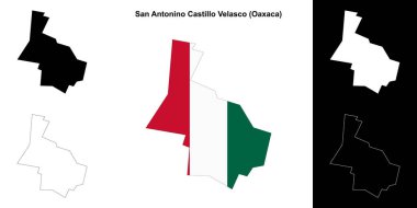 San Antonino Castillo Velasco Belediyesi (Oaxaca) ana hat haritası
