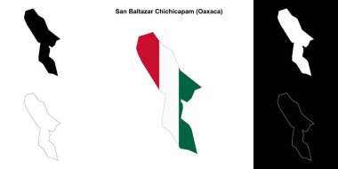 San Baltazar Chichicapam Belediyesi (Oaxaca) ana hat haritası