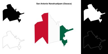 San Antonio Nanahuatipam Belediyesi (Oaxaca) ana hat haritası