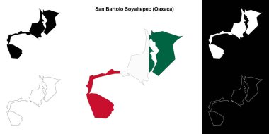 San Bartolo Soyaltepec belediyesi (Oaxaca) ana hat haritası seti