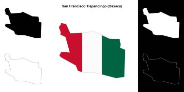 San Francisco Tlapancingo belediyesi (Oaxaca) ana hat haritası seti