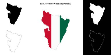 San Jeronimo Coatlan Belediyesi (Oaxaca) ana hat haritası