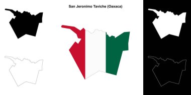 San Jeronimo Taviche Belediyesi (Oaxaca) ana hat haritası
