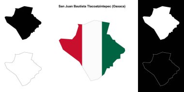 San Juan Bautista Tlacoatzintepec Belediyesi (Oaxaca) ana hat haritası