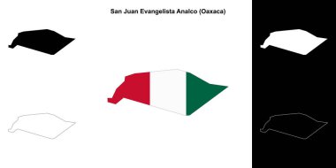 San Juan Evangelista Analco Belediyesi (Oaxaca) ana hat haritası