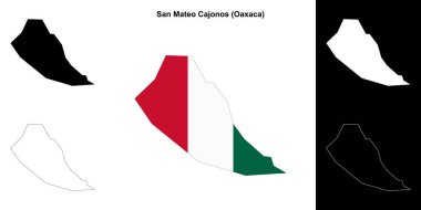San Mateo Cajonos belediyesi (Oaxaca) ana hat haritası seti
