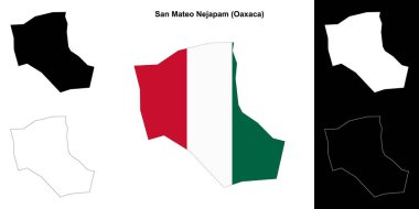 San Mateo Nejapam belediyesi (Oaxaca) ana hat haritası seti