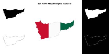 San Pablo Macuiltianguis Belediyesi (Oaxaca) ana hat haritası