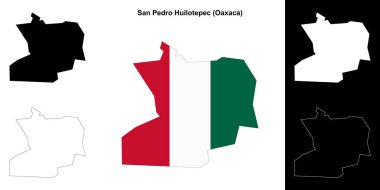 San Pedro Huilotepec belediyesi (Oaxaca) ana hat haritası seti