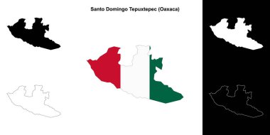 Santo Domingo Tepuxtepec belediyesi (Oaxaca) ana hat haritası seti