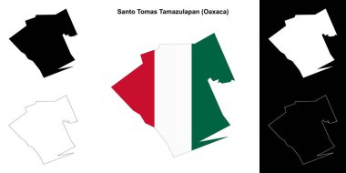 Santo Tomas Tamazulapan belediyesi (Oaxaca) ana hat haritası seti