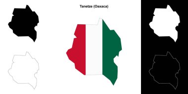 Tanetze belediyesi (Oaxaca) ana hat haritası seti