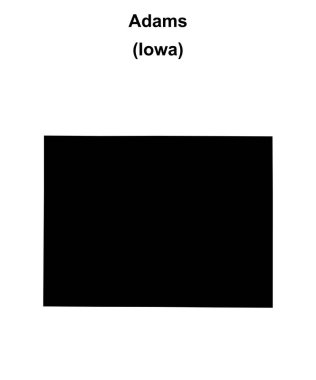 Adams County (Iowa) boş ana hat haritası
