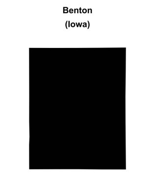 Benton County (Iowa) boş ana hat haritası