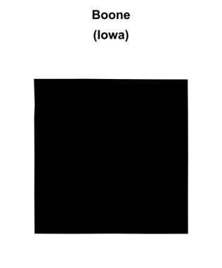 Boone County (Iowa) boş ana hat haritası