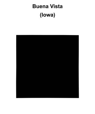 Buena Vista İlçesi (Iowa) boş ana hat haritası