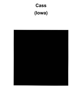 Cass County (Iowa) boş ana hat haritası