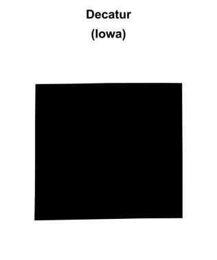 Decatur İlçesi (Iowa) boş ana hat haritası