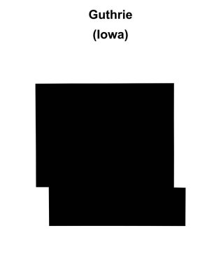 Guthrie İlçesi (Iowa) boş ana hat haritası