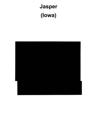 Jasper County (Iowa) boş ana hat haritası