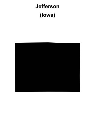 Jefferson County (Iowa) boş ana hat haritası