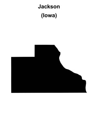 Jackson County (Iowa) boş ana hat haritası