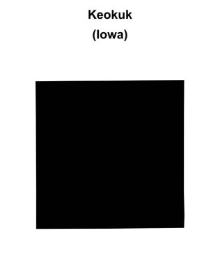Keokuk İlçesi (Iowa) boş ana hat haritası