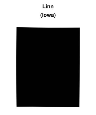 Linn County (Iowa) boş ana hat haritası