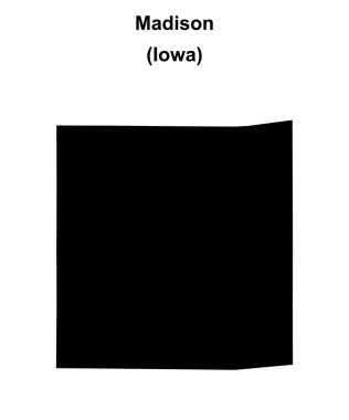 Madison County (Iowa) boş ana hat haritası