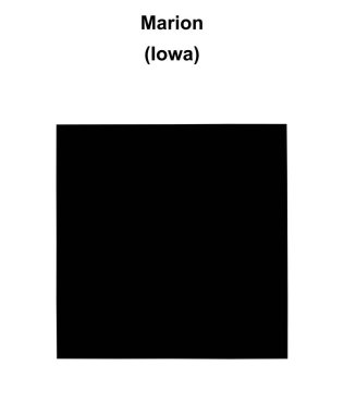 Marion County (Iowa) boş ana hat haritası