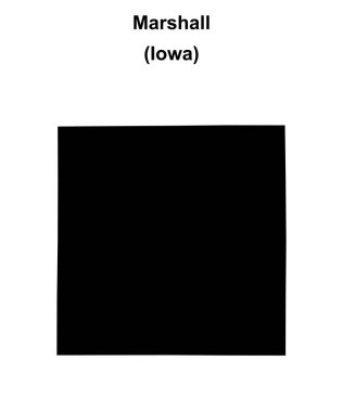 Marshall County (Iowa) boş ana hat haritası