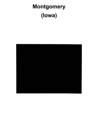 Montgomery County (Iowa) boş ana hat haritası