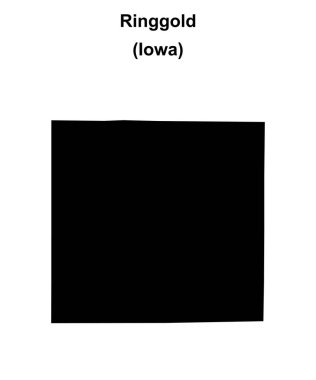 Halka Altın İlçe (Iowa) boş ana hat haritası