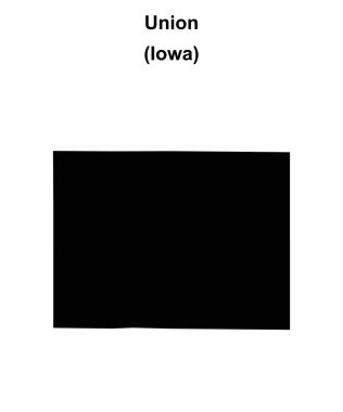 Union County (Iowa) boş ana hat haritası