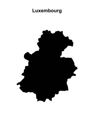 Lüksemburg bölgesi boş ana hat haritası