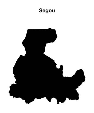 Segou bölgesi ana hat haritası boş