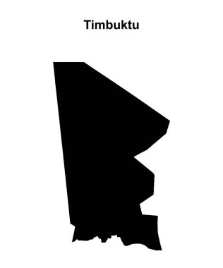 Timbuktu bölgesi boş ana hat haritası