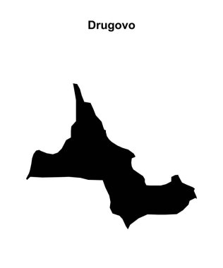 Drugovo belediyesinin boş dış hat haritası