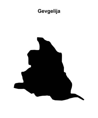 Gevgelija belediyesi boş ana hat haritası