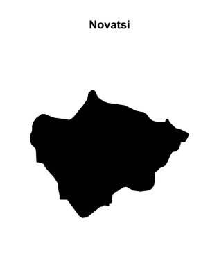 Novatsi belediyesi boş ana hat haritası