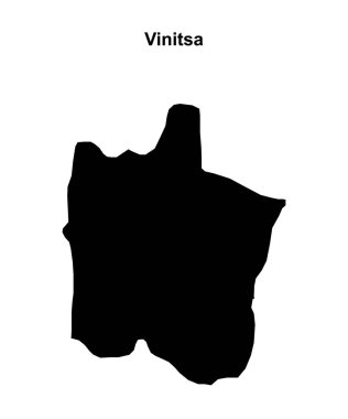 Vinitsa belediyesi boş ana hat haritası
