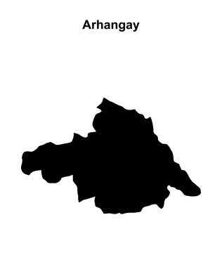 Arhangay vilayeti boş ana hat haritası