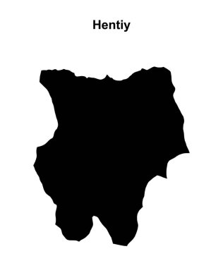 Hentiy eyaleti boş ana hat haritası