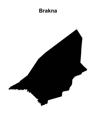 Brakna bölgesi boş ana hat haritası